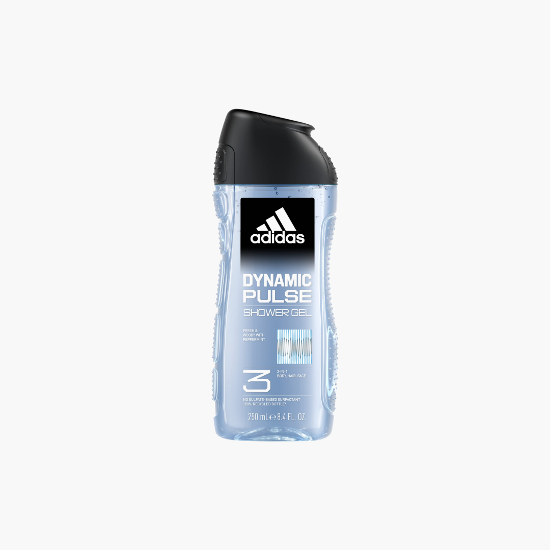 ADIDAS DYNAMIC PULSE 3 IN 1 BODY HAIR & FACE SHOWER GEL 250ML